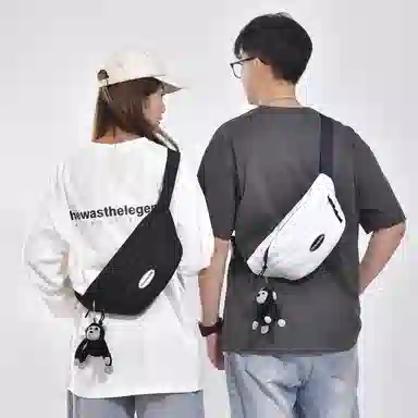 彤彤兔 潮牌男士日系简约轻便 牛津布 胸包 男女同款情侣款 多色