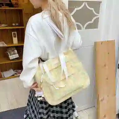 彤彤兔 日系百搭 帆布 帆布包单肩包 女款 多色