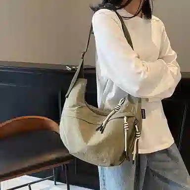 OUZIHUANG Canvas Shoulder Bag