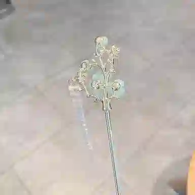 彤彤兔 古风流苏玉兰花朵簪步摇丸子头盘发旗袍汉服发钗配饰 发簪 女款