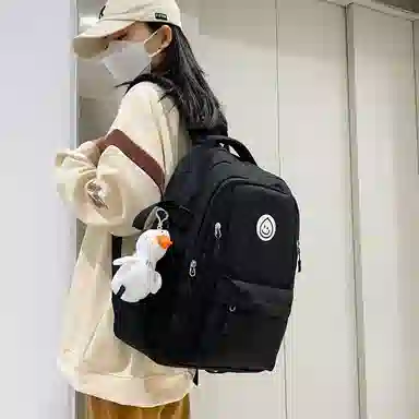 彤彤兔 韩版森系小清新简约 尼龙 双肩包 女款 多色