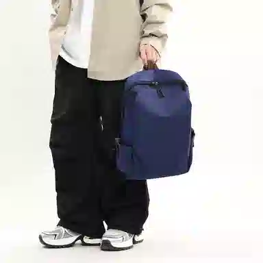 彤彤兔 简约时尚百搭 牛津布 双肩包 男款 黑色\灰色\蓝色