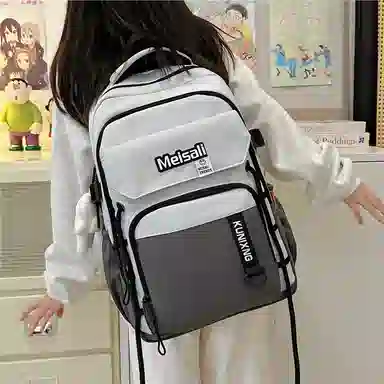 彤彤兔 韩版大容量 尼龙 双肩包 男女同款情侣款 多色