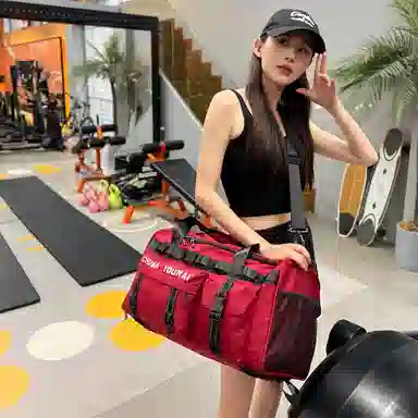 Deli Bear Nylon Gym Bag
