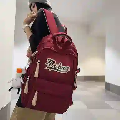 彤彤兔 休闲背包大容量简约轻便 尼龙 双肩包 常规 男女同款情侣款 多色