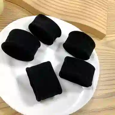 彤彤兔 面膜高弹力马尾巨柔肌肤面感超宽简约扎头 布艺 头绳 女款