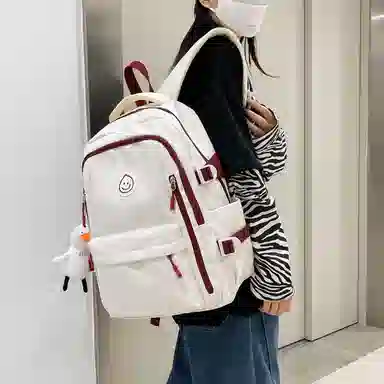 彤彤兔 韩版森系小清新简约 尼龙 双肩包 女款 多色