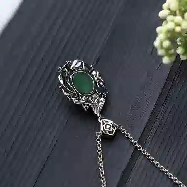 彤彤兔 珐琅彩凤凰于飞复古 铜 项链 女款