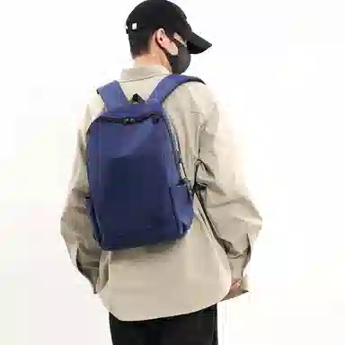 彤彤兔 简约时尚百搭 牛津布 双肩包 男款 黑色\灰色\蓝色