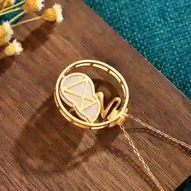 彤彤兔 葫芦复古新中式优雅大气 铜 项链 女款