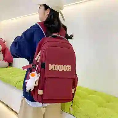 彤彤兔 韩版时尚 尼龙 双肩包 男女同款情侣款 但是