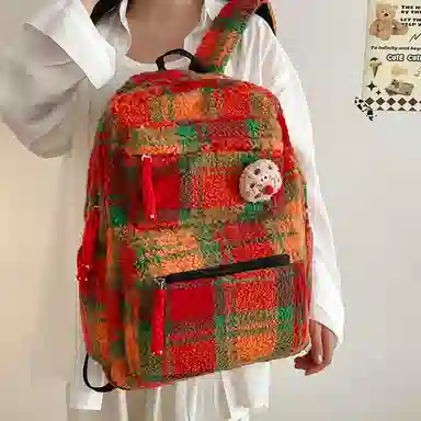 彤彤兔 复古休闲 尼龙 双肩包 女款 多色