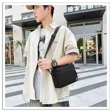 彤彤兔 高级感简约 尼龙 单肩包 男女同款情侣款 多色