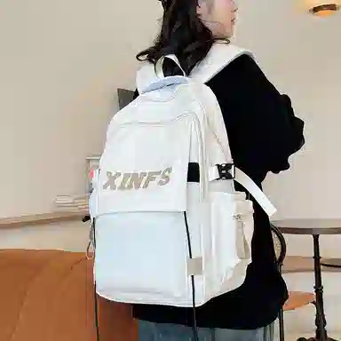 彤彤兔 韩系时尚百搭学生 尼龙 书包背包双肩包 男女同款情侣款 多色