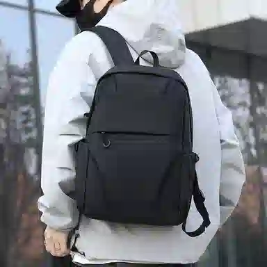 彤彤兔 时尚百搭潮流 牛津布 双肩包 男款 黑色\蓝色\灰色