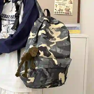 彤彤兔 大容量迷彩 尼龙 双肩包 男女同款情侣款 多色