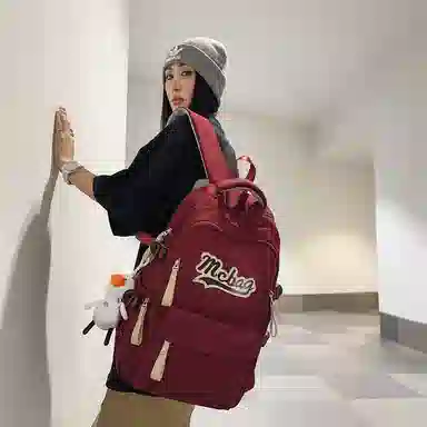 彤彤兔 休闲背包大容量简约轻便 尼龙 双肩包 常规 男女同款情侣款 多色