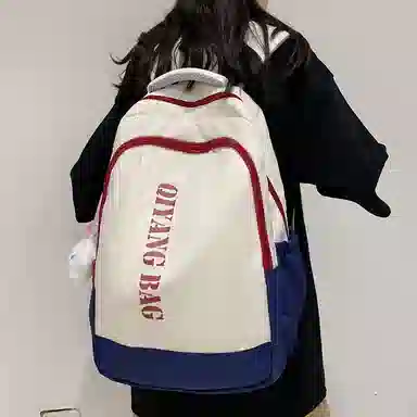 彤彤兔  简约百搭书包 尼龙 双肩包 大号 男女同款情侣款 多色