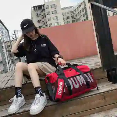 德力熊 大容量休闲短途 尼龙 健身包 男女同款情侣款 多色