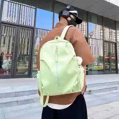 彤彤兔   森系风初 尼龙   双肩包 大号 男女同款情侣款 多色