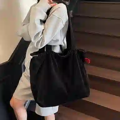 OUZIHUANG Corduroy Tote Bag