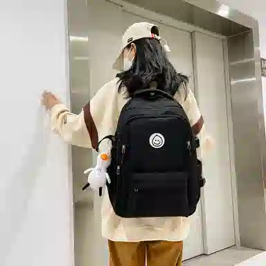 彤彤兔 韩版森系小清新简约 尼龙 双肩包 女款 多色