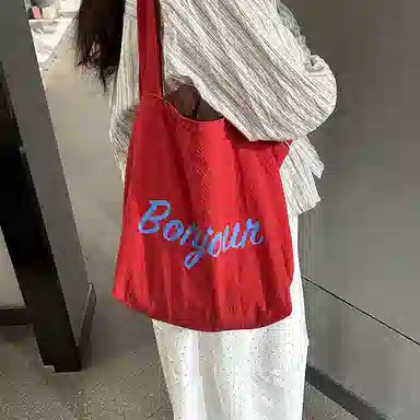 彤彤兔 字母轻便 涤纶 单肩包 女款 多色