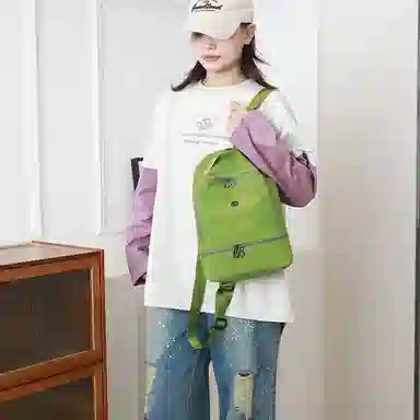 德力熊 时尚韩版简约 尼龙 双肩包 女款 多色