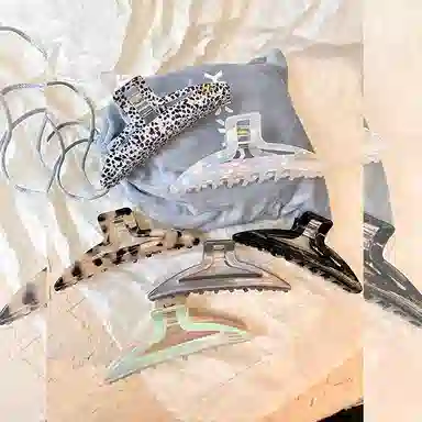 彤彤兔 弧形豹纹高级感优雅气质 发夹 女款