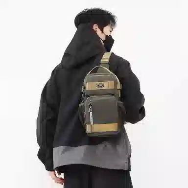 彤彤兔 时尚百搭简约 牛津布 单肩包 男款 多色