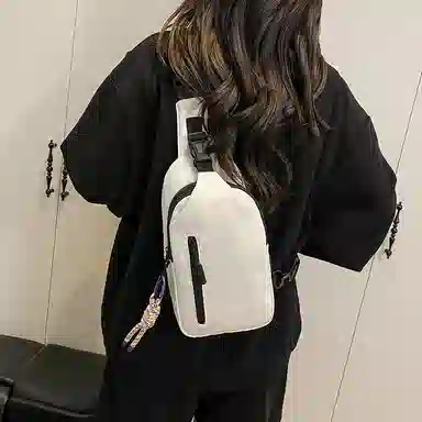 德力熊 多功能个性潮流 尼龙布 单肩胸包 男女同款情侣款 多色
