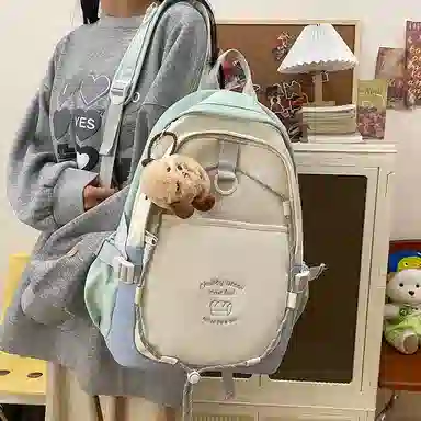 彤彤兔 百搭高颜值学生 尼龙 书包背包双肩包 女款 多色