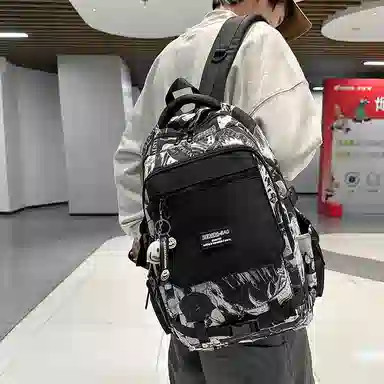 德力熊 潮酷个性时尚 尼龙 双肩包 男女同款情侣款 多色