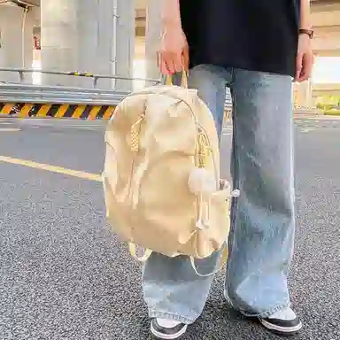 彤彤兔   森系风初 尼龙   双肩包 大号 男女同款情侣款 多色