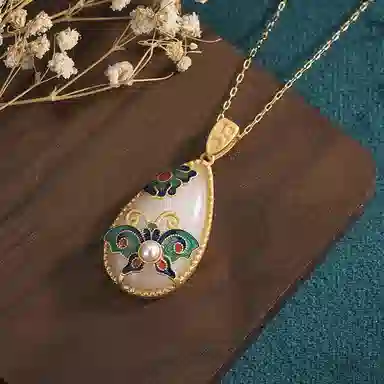 彤彤兔 中式旗袍汉服 铜 项链 女款