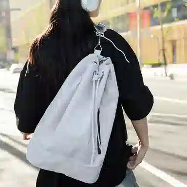 彤彤兔 抽绳轻便大容量 尼龙 双肩包 常规 男女同款情侣款 多色