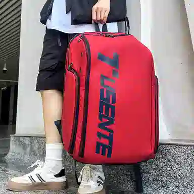 彤彤兔 潮流百搭大容量 牛津布 双肩包 男女同款情侣款 米白色/黑色/红色/灰色