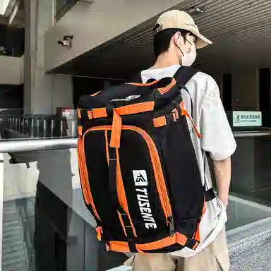 德力熊 大容量时尚 牛津布 双肩包