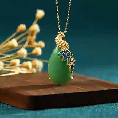 彤彤兔 国潮珐琅复古中国风旗袍饰品 铜 项链 女款