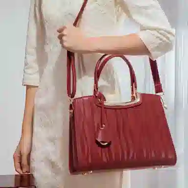 OUZIHUANG Red Elegant Handbag