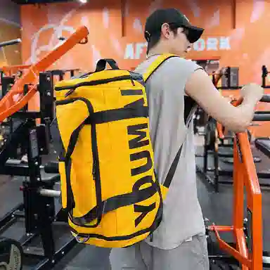 德力熊 干湿分离运动 尼龙 健身包 男女同款情侣款 黑色粉色卡其色红色黄色