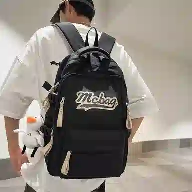 彤彤兔 休闲背包大容量简约轻便 尼龙 双肩包 常规 男女同款情侣款 多色