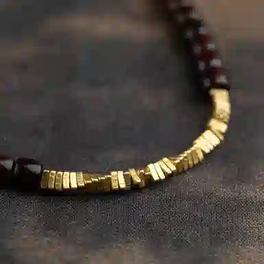 仙源 老型珠 碎银子招财 紫檀 木作手串 男女同款情侣款