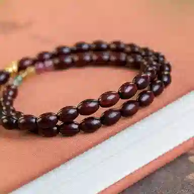 仙源 老型珠 碎银子招财 紫檀 木作手串 男女同款情侣款