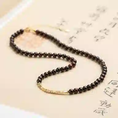 仙源 老型珠 碎银子招财 紫檀 木作手串 男女同款情侣款