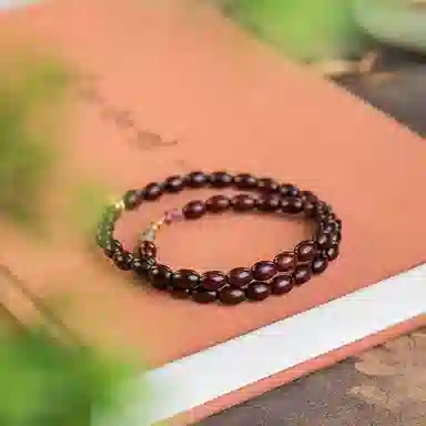 仙源 老型珠 碎银子招财 紫檀 木作手串 男女同款情侣款