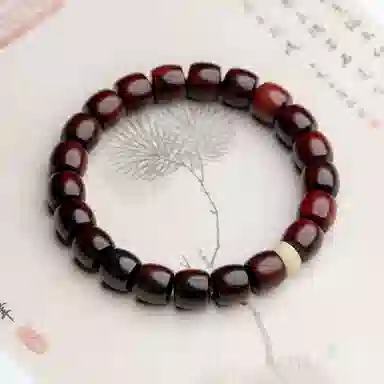 仙源 老型珠 碎银子招财 紫檀 木作手串 男女同款情侣款