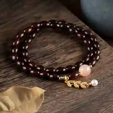 仙源 老型珠 碎银子招财 紫檀 木作手串 男女同款情侣款