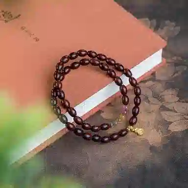 仙源 老型珠 碎银子招财 紫檀 木作手串 男女同款情侣款