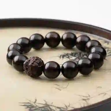 仙源 老型珠 碎银子招财 紫檀 木作手串 男女同款情侣款